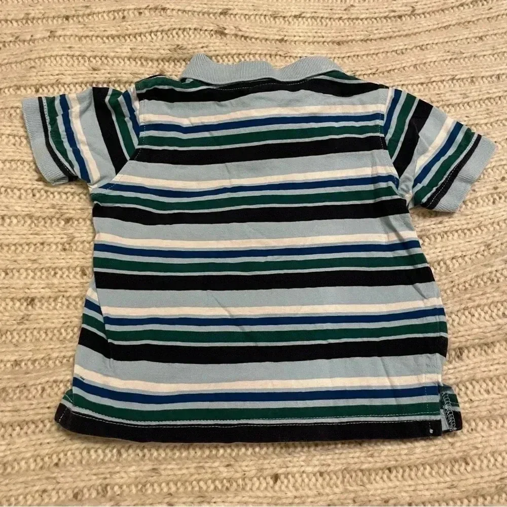 Gymboree 18-24 months blue striped shirt‎ sleeve polo​